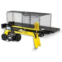 BAMATO Holzspalter HO-7E, Spaltgutlänge bis 52 cm, Spaltgutdurchmesser bis 25 cm, (1-St), Fahrwerk, stufenlose Spalthubeinstellung, vorbefüllt mit Hydrauliköl