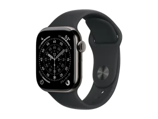Apple Watch Series 11 (GPS + Cellular) 42mm Titan schiefer mit Sportarmband M/L schwarz | mf8t4zr/a |