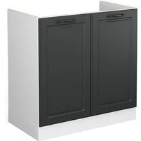Vicco Unterschrank R-Line, Anthrazit Landhaus/Weiß, 80 cm ohne Arbeitsplatte (1-St)