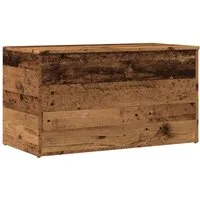 vidaXL Aufbewahrungsbox Aufbewahrungstruhe Altholz-Optik 84x42x46 cm Holzwerkstoff (1 St)