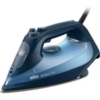 Braun Dampfbügeleisen TexStyle 7 Pro SI 7160 BL - 3.000 W, 225 g Dampfstoß, 300 ml Tank, 3000 W, 50 g Dampfmenge, EloxalPlus Bügelsohle, autom. Sicherheitsabschaltung