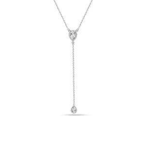 Damen-Doppel-Tränenanhänger aus 925 Sterling Silber BICLL028