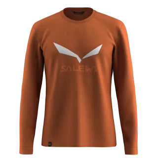 SALEWA - Solidlogo Dry’Ton Langarm Shirt Herren - Beige (Gr.50)