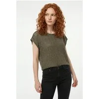 Vero Moda T-Shirt VMMAYA AVA SS TOP JRS VO Materialmix, regular fit