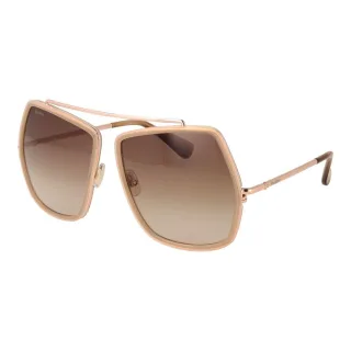 Max Mara Beige Metallsonnenbrille