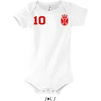 Blondie & Brownie Strampler Kinder Baby Serbien Serbia Sport Trikot Fußball Meister WM Europa EM