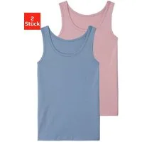 Vivance Unterhemd (Packung, 2-St) in schlichtem Design, Tanktop, Unterziehshirt