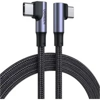 UGREEN Abgewinkeltes USB- C Kabel Quick Charge Power Delivery 100 W schwarz Smartphone-Kabel, (200 cm)
