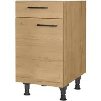 nobilia® Unterschrank "Structura", Ausrichtung wählbar, vormont., in den Breiten 30, 45 und 60 cm Breite, mit höhenverstellbaren Sockelfüßen, vormontiert