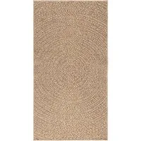 vidaXL Teppich Teppich 80x150 cm Jute-Optik Innen und Außen, Rechteckig
