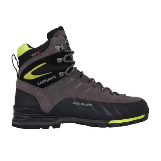 Karrimor - "Hot Route" Wanderstiefel für Herren, Leder, Wasserfest (Holzkohle/Limone)