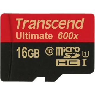 Transcend microSDHC MLC 16GB Class 10 UHS-I 600x + SD-Adapter