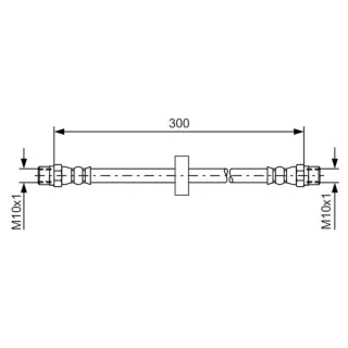 Bosch Bremsschlauch vorne Audi 100 200
