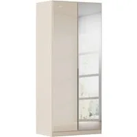 OTTO home Drehtürenschrank Kleiderschrank Kleiderschränke Schrank Garderobe AGORDO mit Glasfront (in zwei Griff-Farben, Breiten 91-405 cm) durchdachte Innenausstattung, in 8 Breiten und 2 Höhen MADE IN GERMANY