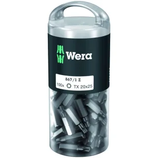 Wera 867/1 TORX DIY 100, TX 20 x 25 mm, 100-teilig - 05072448001
