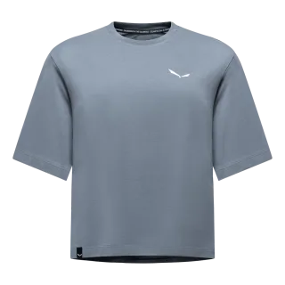 SALEWA - Eagle Loose T-Shirt Damen - Blau (Gr.34)