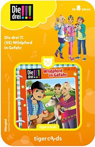TigerMedia Tigercard 4174 - Die drei !!! (55): Wildpferd in Gefahr