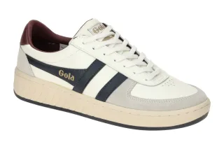 Gola Grand Slam Classic CMB117WX Offwhite/Navy/Burgundy Sneaker mit Gummisohle