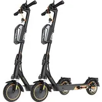 Mega Motion E-Scooter 8.5 Zoll Elektroroller 400W Motor, Max.35km mit Straßenzulassung ABE, 20 km/h, (Mit Schutzblechen und Aufbewahrungstasche), 2 Stoßdämpfer mit Tasche, APP, 15kg, für Erwachsene