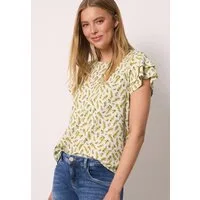 STREET ONE STUDIO Rundhalsshirt aus strecthigem Viskosematerial