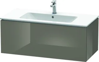 Duravit L-Cube Waschtischunterbau wandhängend Flanell Grau Hochglanz 1020x481x400 mm - LC614208989 LC614208989