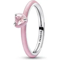 Pandora Fingerring Chakra Herzring für Damen aus 925er Silber, Emaille von PANDORA ME