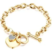 COLLEZIONE ALESSANDRO Armband Strassherz (1-tlg)