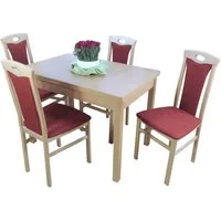 moebel-direkt-online Essgruppe Janina, (Spar-Set, Tischgruppe 5tlg), Tisch mit 4 Stühlen