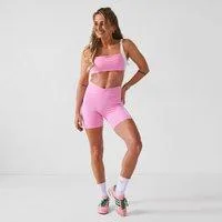 MP Damen X Tatiana Contrast Dipped Waist Shorts - Pretty Pink - L