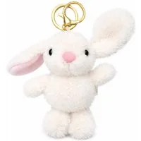 soma Schlüsselanhänger Plüsch Hase Schlüsselanhänger 13cm Weicher Kuschelhase mit Metallring (Set, 1-tlg., Geschenk-Set), Taschenanhänger&Rucksack-Accessoire Geschenkidee für Kinder&Erwachsene