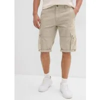 bonprix Cargobermudas Cargo-Bermuda, aus Baumwolle, mit verstellbarer Länge, Regular Fit