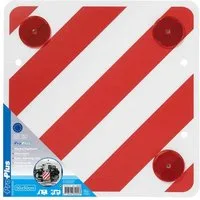ProPlus Warnschild Warntafel 50 x 50 cm mit Rückstrahlern, (1 St), Warnschild Anhänger Transporter Wohnwagen Zubehör
