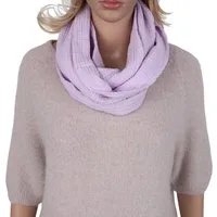 MIRROSI Loop Damen Schal aus Musellin, Made in Italy 70x20cm, Uni, Schlauchschal, (Zweimal um den Hals wickelbar, ca. 70x20cm), Damen Halstuch ideal für Frühling, Sommer oder Herbst