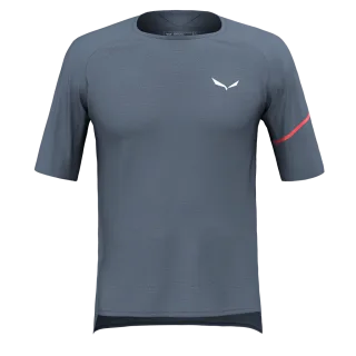 SALEWA - Vento Merino T-Shirt Herren - Blau (Gr.46)