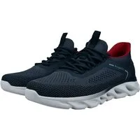 bugatti Slip-On Sneaker Freizeitschuh, Schlupfschuh mit aufgesetzter Schnürung