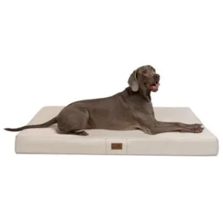 Tierlando HUGO Ortho Plus - Orthopädische Hundematratze creme 1,5 m, 13 cm, 1 m