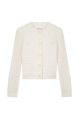 Fabienne Chapot - Strickjacke weiß - Gr. - M