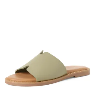 Tamaris - Da.-Pantolette olive - Gr. - 38