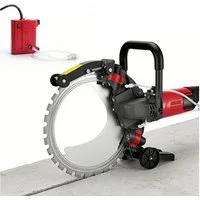XIIW Steinschneidemaschine 5000W Elektriche Betonsäge Ø408mm Diamantklinge 2200RPM Betonschneider, Set, mit Wasserpumpe Nassschnittsystem, 30cm Schnittiefe, Zum Schneiden von Wänden Stein Rohren Böden