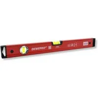 DEWEPRO Wasserwaage DEWEPRO Profi Wasserwaage - Aluminium rot lackiert, Länge: 30cm 0,3m