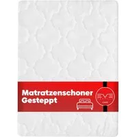 Matratzenauflage Gesteppter Matratzenschoner Matratzenbezug Topper Boxspringbett Eve Textile GmbH, Matratzentopper, Matratzenhülle, Milbenbezug, bis 25cm Matratzenhöhe