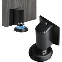 AFKSMILE Bodentürstopper Magnetischer Türstopper Boden, Magnetic Door Stopper Selbstklebend, Türpuffer Wandschutz Türfeststeller mit Klebeband & Schrauben