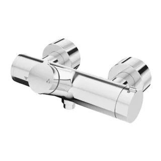 Schell Vitus Brause-Thermostat 016170699 Duschanschluss unten, thermische Desinfektion, AP, verchromt