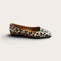 Begoria Bequeme Leopard Leder Ballerinas (Bitte eine Größe kleiner wählen) Ballerina
