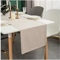 Simurq Tischläufer Modern Outdoor - Indoor Abwaschbar, (Table Runner Tischband, Pflegeleicht & fleckenabweisend Läufer)