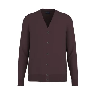 OLYMP - Cardigan Basic Merino bordeaux - Gr. - L