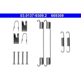 ATE Bremsbacken-Montagesatz hinten Citroen Fiat Lancia Opel Seat Skoda