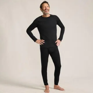 Thermaskin Unterhemd, Heat Edition für Herren, Herren, size: regular, Blau, Elasthan/Polyester-Mischung, by Lands' End