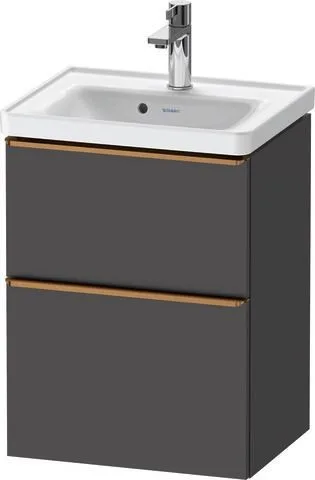 Duravit D-Neo Waschtischunterbau wandhängend Graphit Matt 484x372x625 mm - DE4350004490000 DE4350004490000