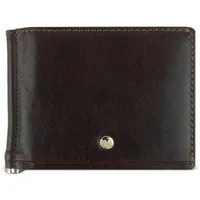 bugatti Geldscheinklammer Wallet + Dollarclip, aus echtem Rindsleder mit RFID-Blocker Schutz